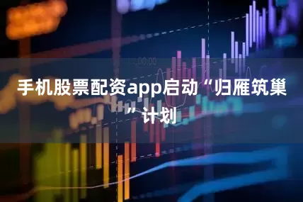手机股票配资app启动“归雁筑巢”计划